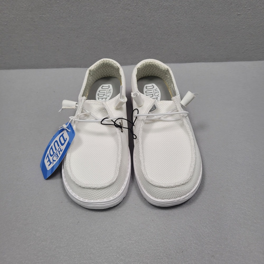 Hey Dude Wendy Stretch Sox White Women Shoes 41878-100 Size 10